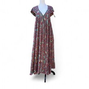 Floral Maxi Dress, colorful pattern